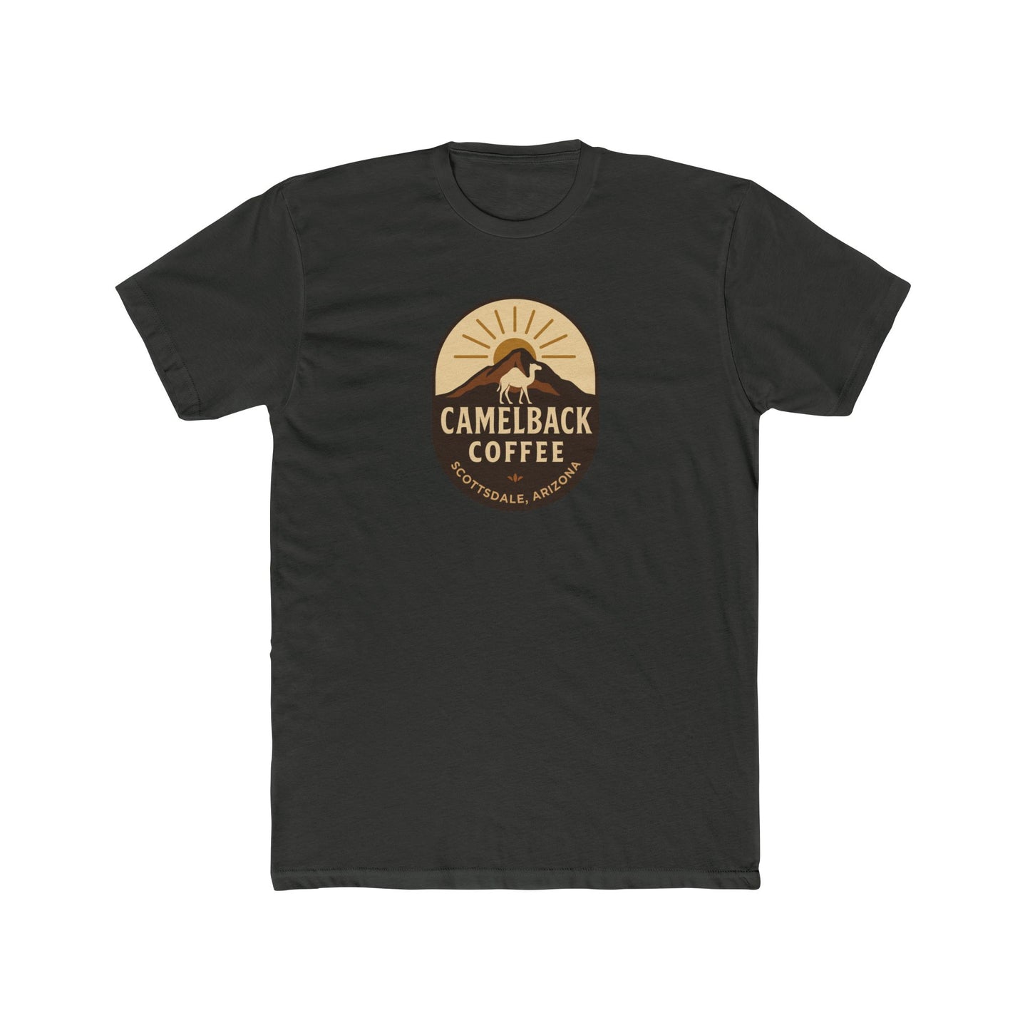 Coffee Lover Unisex Cotton Crew Tee, Casual Shirt, Vintage Coffee Camelback Coffee Old Town Scottsdale