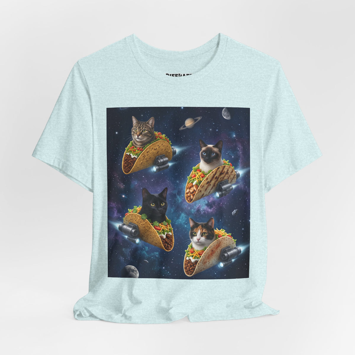 Cat Taco Space Tee  Funny Cosmic Cats in Tacos T-Shirt