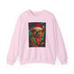 Festive Dog Pizza Sweatshirt, Holiday Gift, Christmas Apparel, Unisex Crewneck, Dog Lover Sweatshirt - Riff Raff Wear