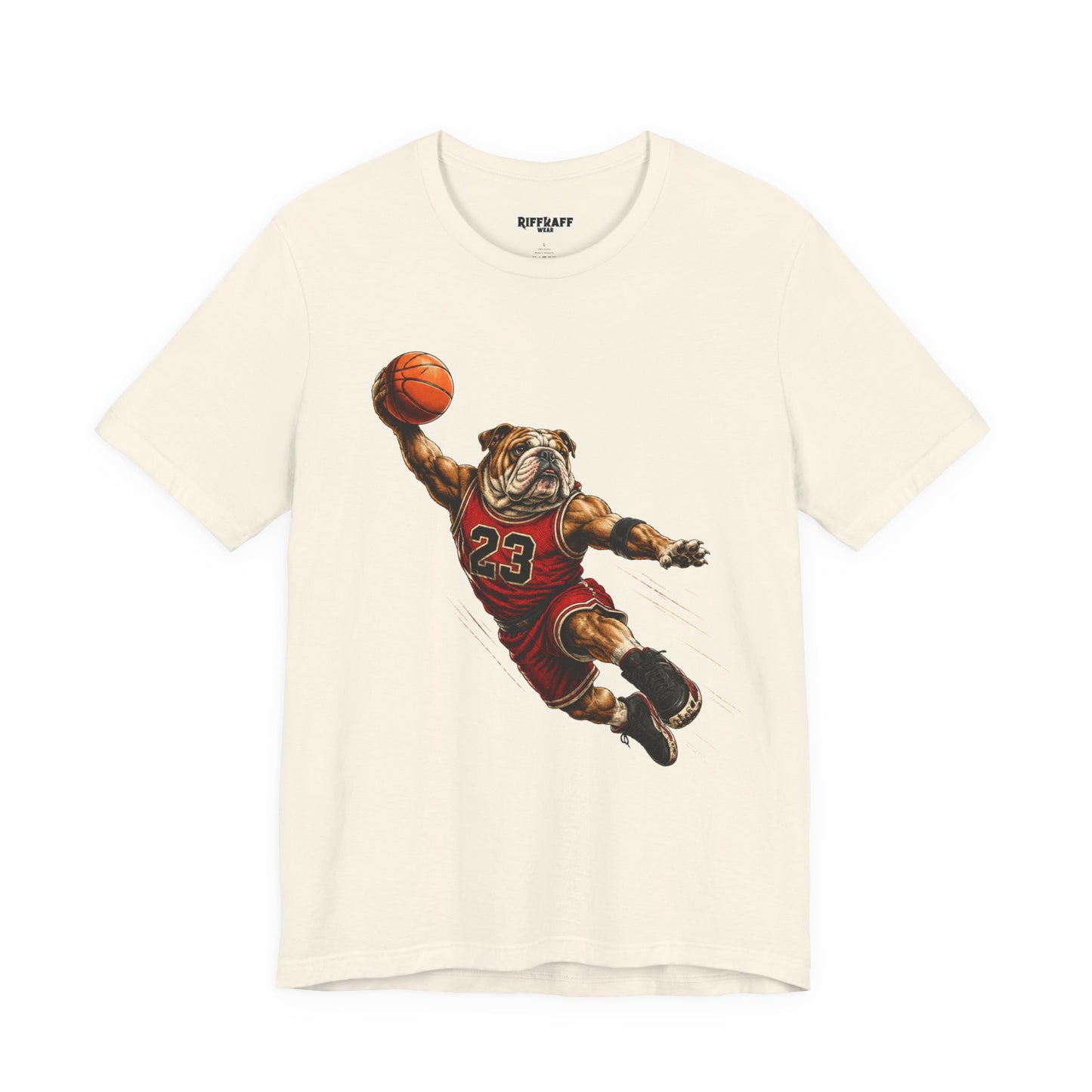 Bulldog Dunk Basketball T‑Shirt, Retro #23 Slam Dunk Graphic Tee