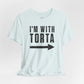 I’m With Torta Arrow Tee - Funny Family/Partner Mexican Food Shirt - Riff Rsff Wear