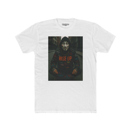 Unisex Cotton Crew Tee - Rise Up Graphic Shirt for Activism and Self-Expression - Riff Raff Wear