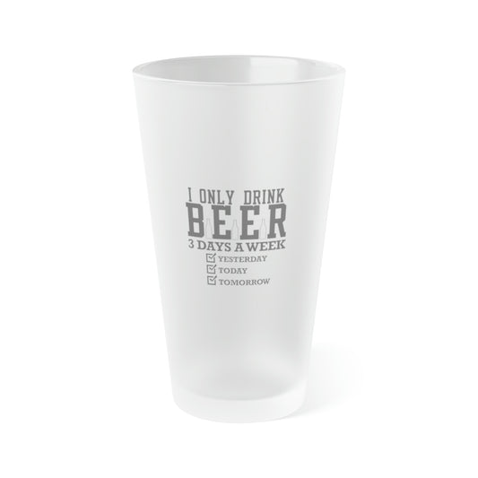 Dad Funny Beer Frosted Pint Glass, 16oz