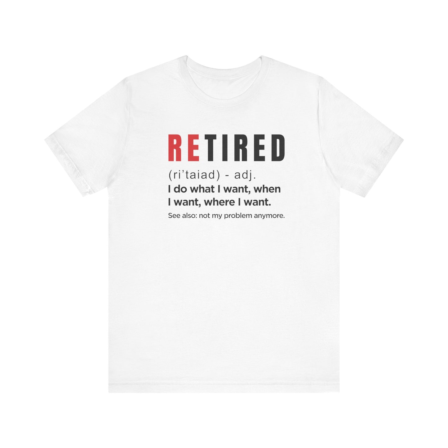 Dad Funny Retired Unisex Jersey Short Sleeve Tee