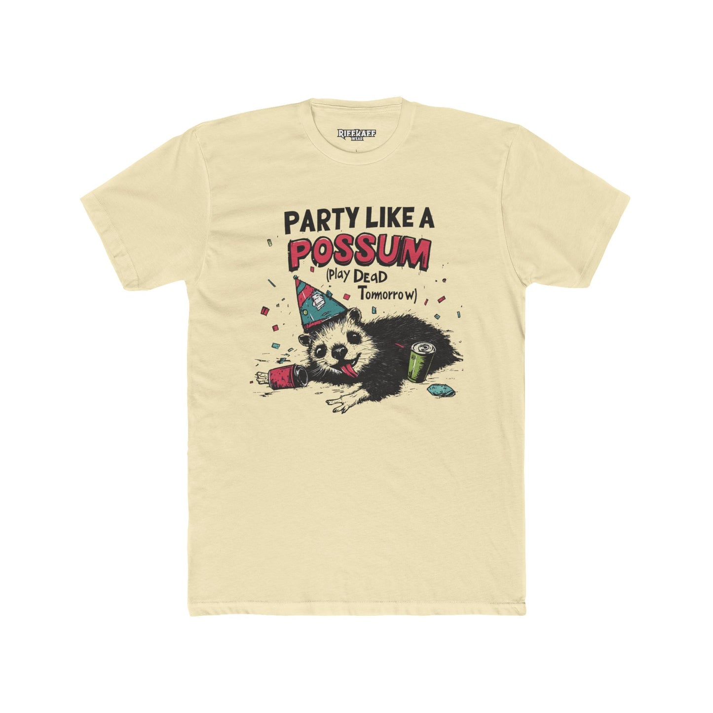 Funny Possum Graphic Tee, Cute T-Shirt for Parties, Gift for Animal Lovers - Riff Raff Wear