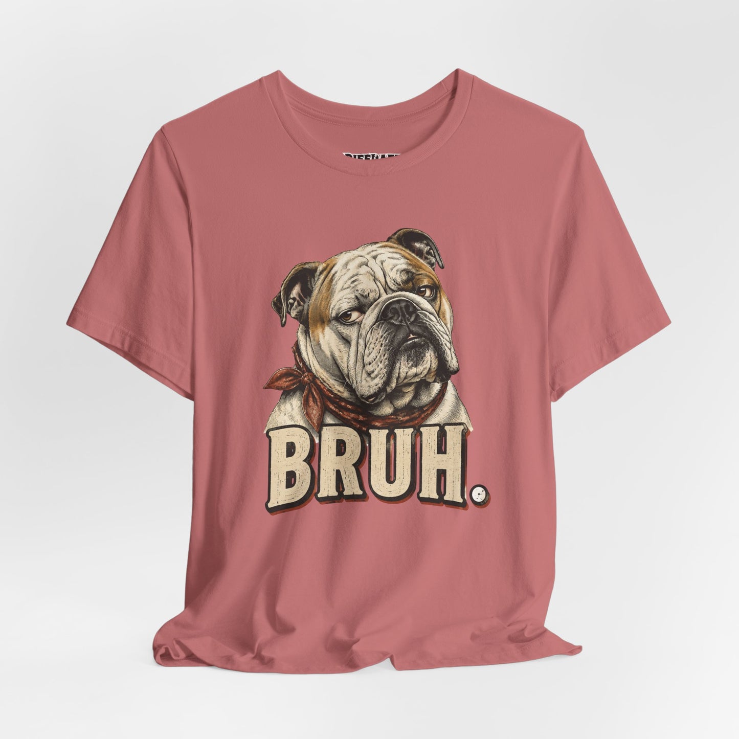 Bruh Bulldog T-Shirt Vintage English Bulldog Graphic Tee