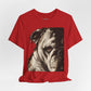 Bulldog Portrait T-Shirt Vintage Sepia Dog Graphic Tee
