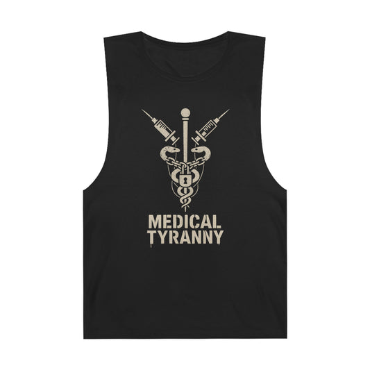 Unisex Medical Tyranny Tank - Bold Statement Tee for Healthcare Awareness - Riff Raff Wear