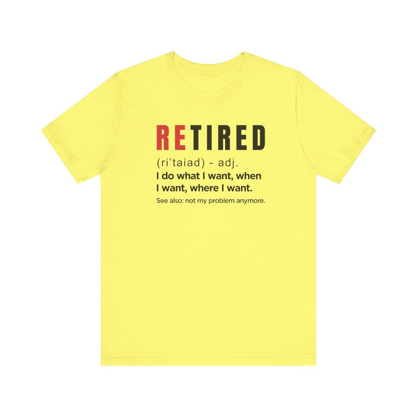 Dad Funny Retired Unisex Jersey Short Sleeve Tee