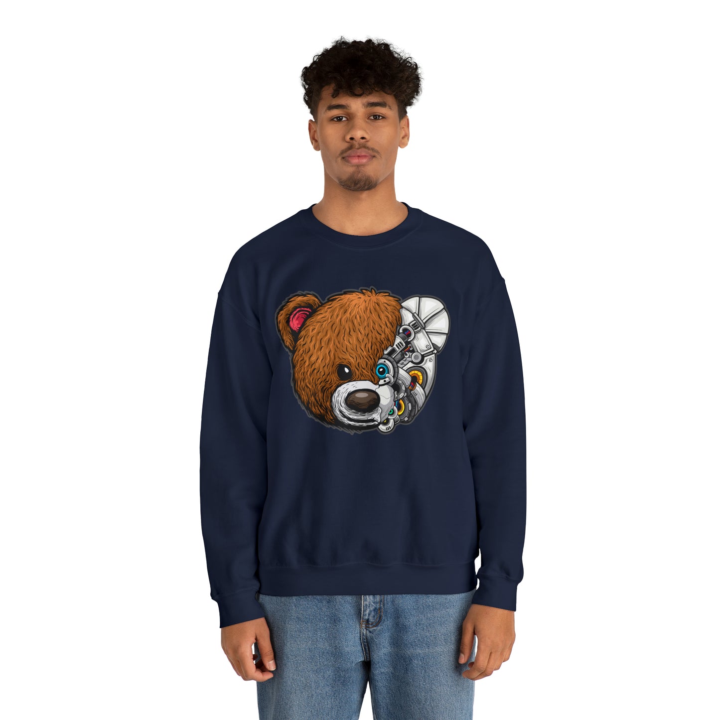 Riff Raff Wear Cyborg Bear Unisex Heavy Blend™ Crewneck Sweatshirt