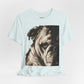 Bulldog Portrait T-Shirt Vintage Sepia Dog Graphic Tee