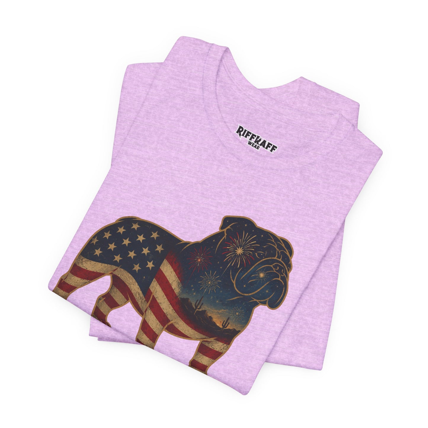 Freedom Crew English Bull Dog T-Shirt – Patriotic Bulldog Flag Tee
