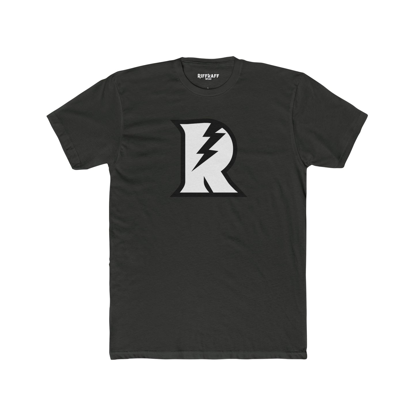 Unisex Cotton Crew Tee - Bold 'R' Lightning Logo - Casual Graphic T-Shirt - Riff Raff Wear