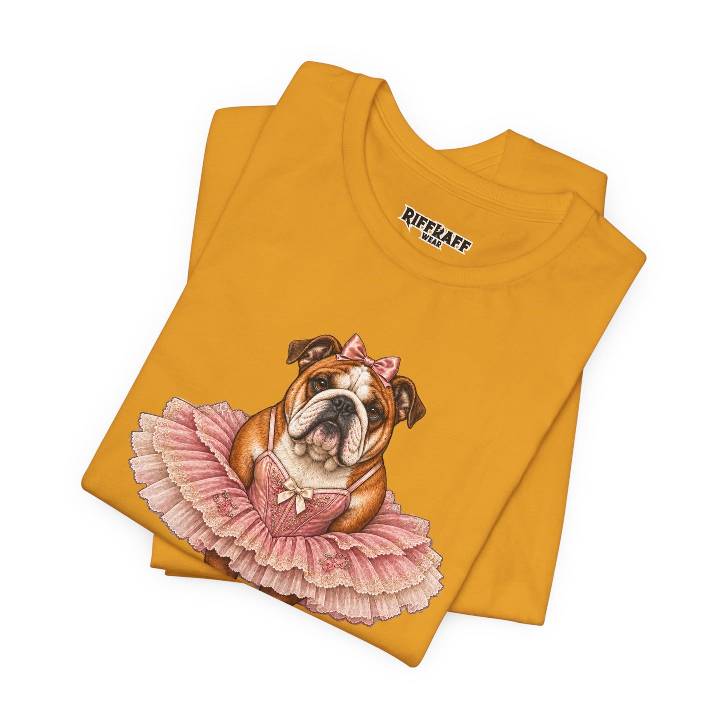 Bulldog Ballerina T-Shirt 'Torta' Cute Dog Graphic Tee