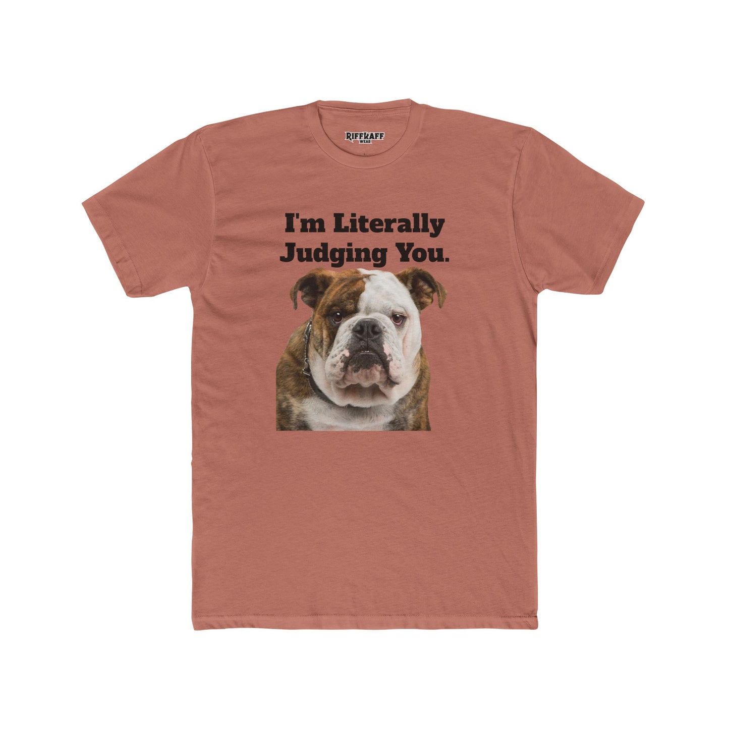 Funny Dog Judging You Unisex Cotton Crew Tee - Riff Raff Wear