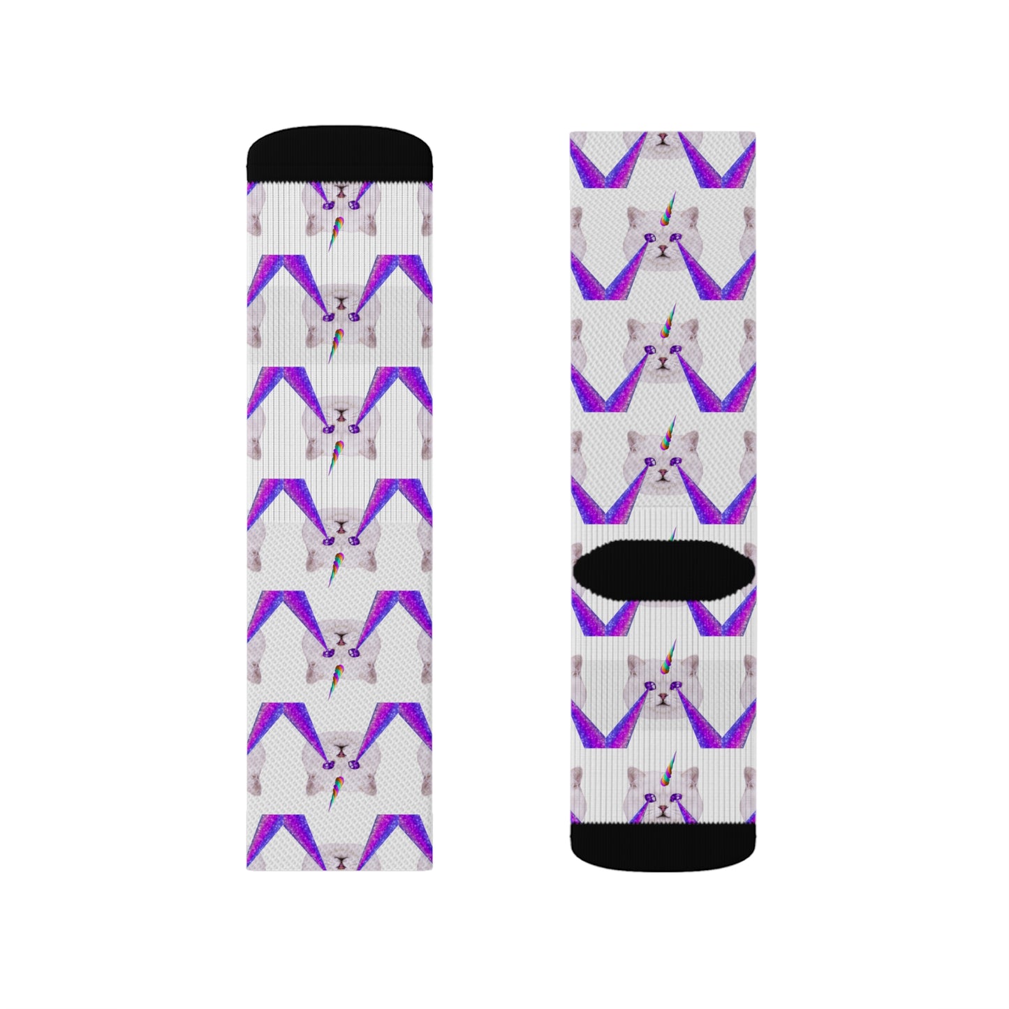 Riff Raff Wear Laser Cat Sublimation Socks