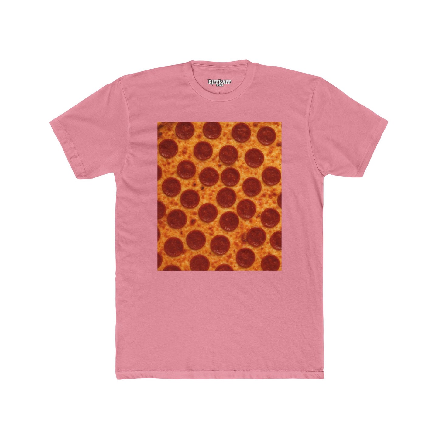Pizza Pattern Unisex Cotton Crew Tee - Fun Foodie Fashion -Riff Raff Wear