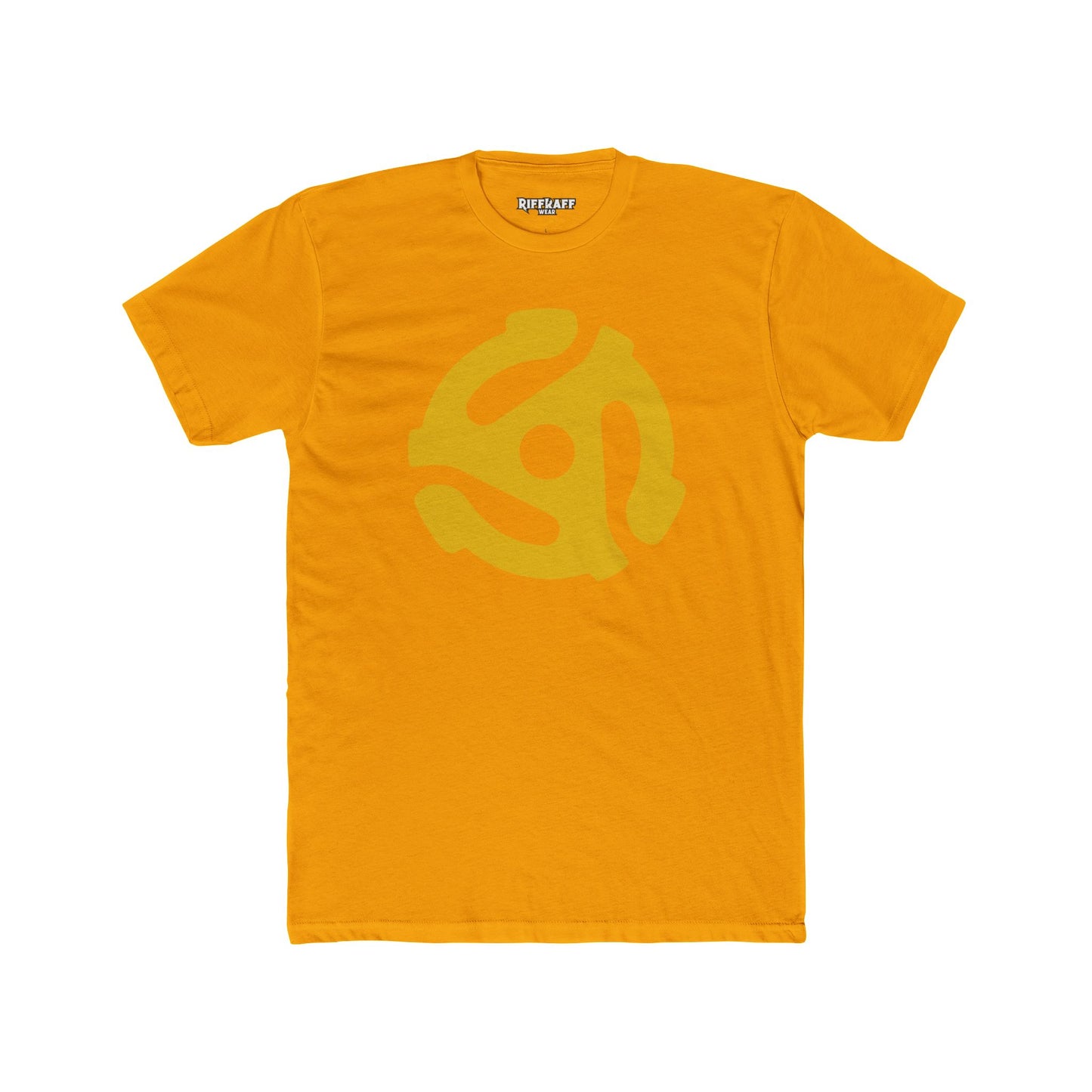 Retro Vinyl Record Unisex Cotton Crew Tee - Music Lover's Apparel - 45 Record Insert - Riff Raff Wear