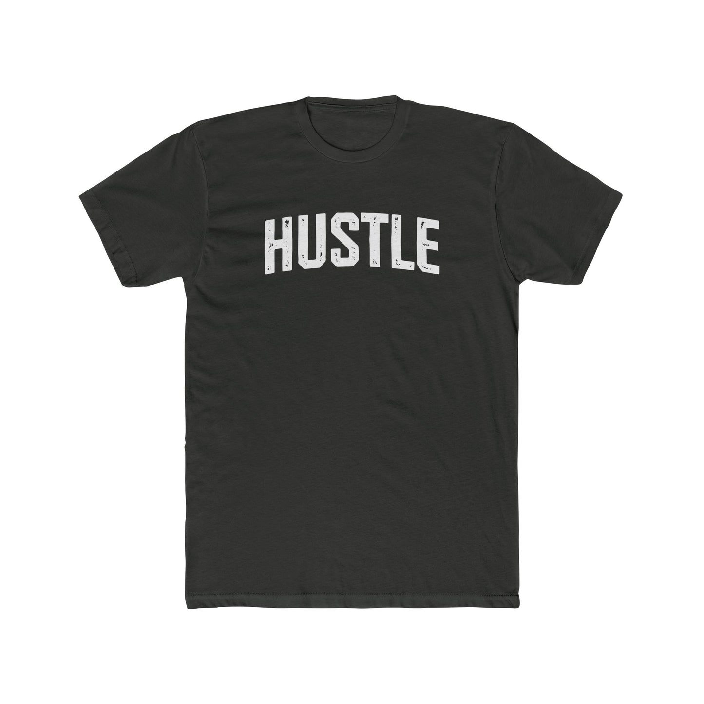 Hustle Unisex Cotton Crew Tee - Motivational Graphic T-Shirt - Riff Raff Wear - Fitness