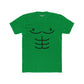 Funny Unisex Cotton Crew Tee - Cartoon Abs Design - Riff Raff Wear