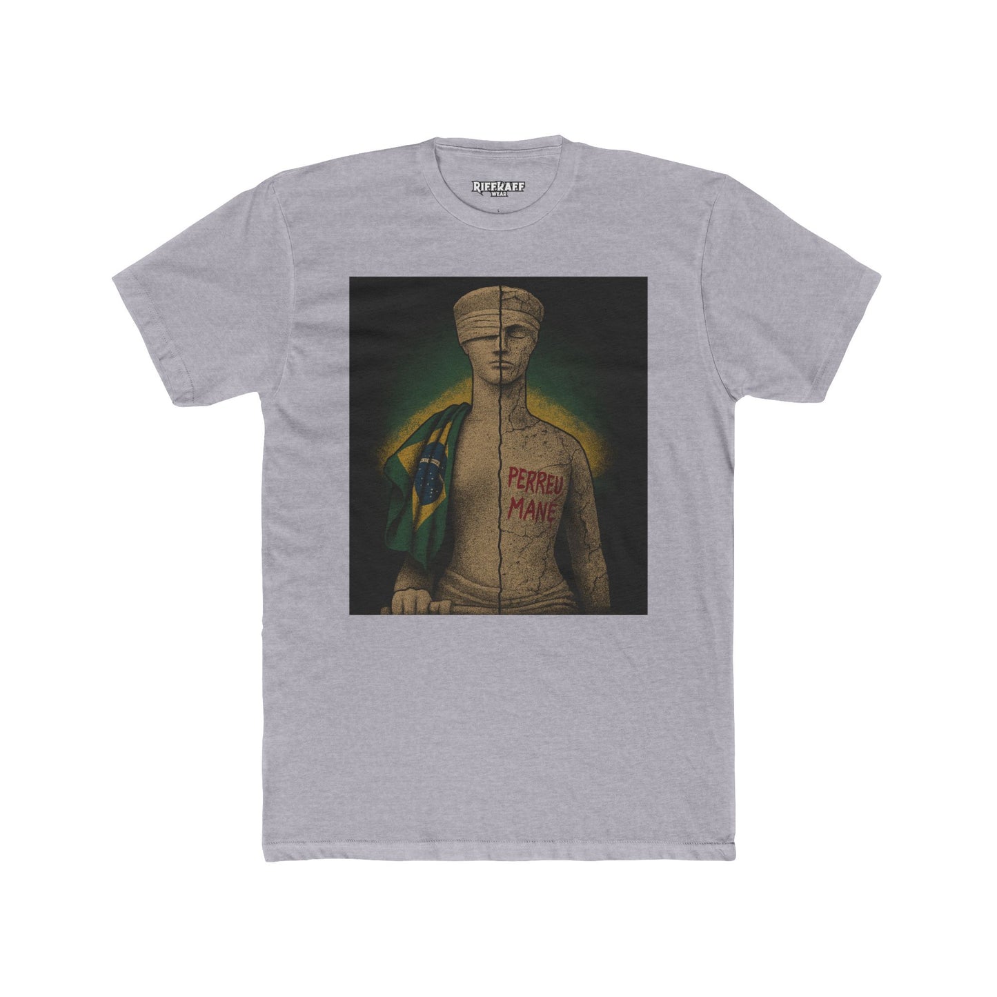 Brazilian Culture Unisex Cotton Crew Tee - Perreu Mane - Riff Raff Wear - Political Art