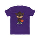 Cute Cartoon Basketball Tee, Unisex Crew Shirt, Fun Graphic T-Shirt, Sporty Casual Wear, Basketball Fan Gift, Everyday Comfort Tee