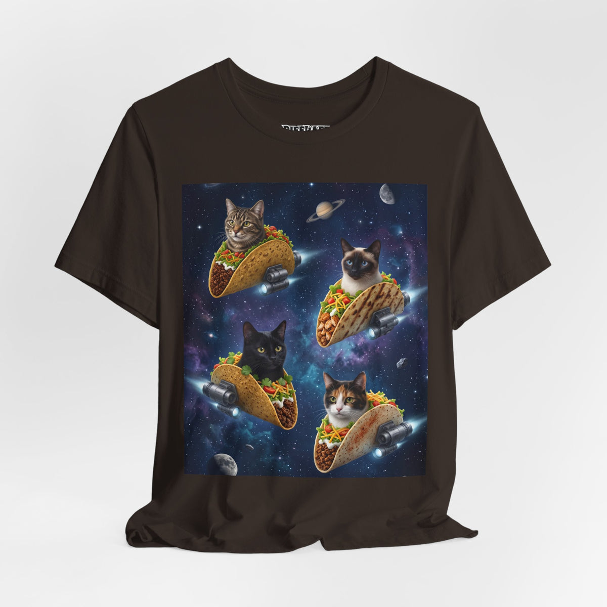 Cat Taco Space Tee  Funny Cosmic Cats in Tacos T-Shirt
