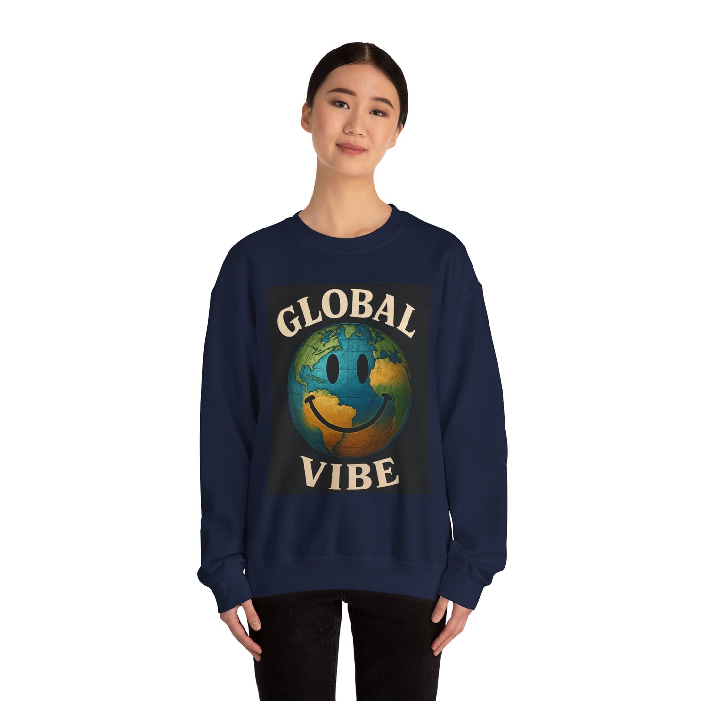 Global Vibe Crewneck Sweatshirt - Unisex Heavy Blend™ - Riff Raff Wear