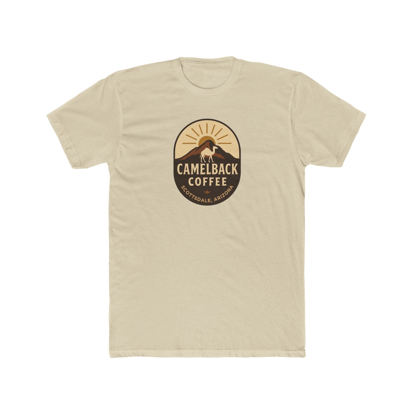 Coffee Lover Unisex Cotton Crew Tee, Casual Shirt, Vintage Coffee Camelback Coffee Old Town Scottsdale