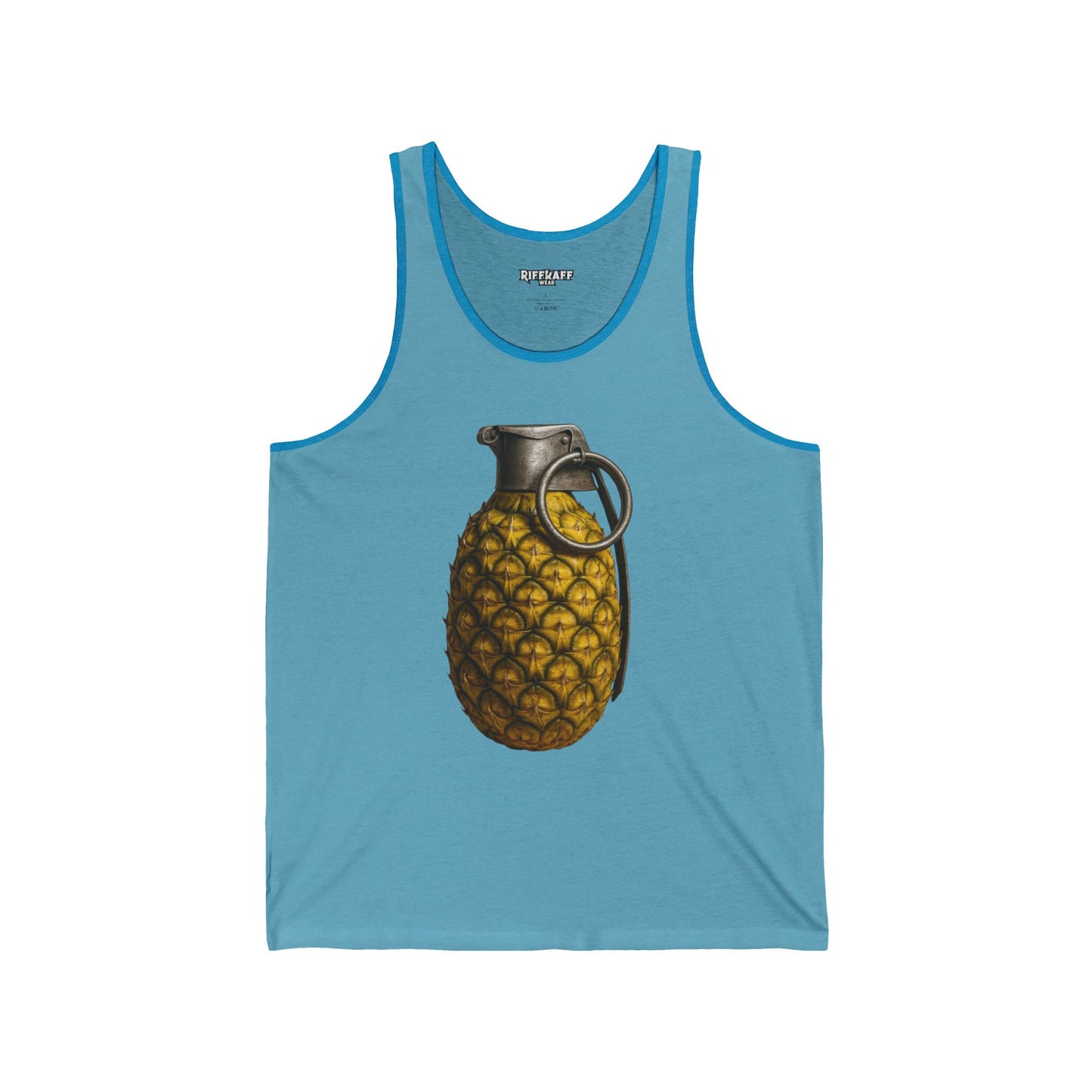 Pineapple Grenade Unisex Jersey Tank - Trendy Summer Top for Casual Wear - Riff Raff Wear