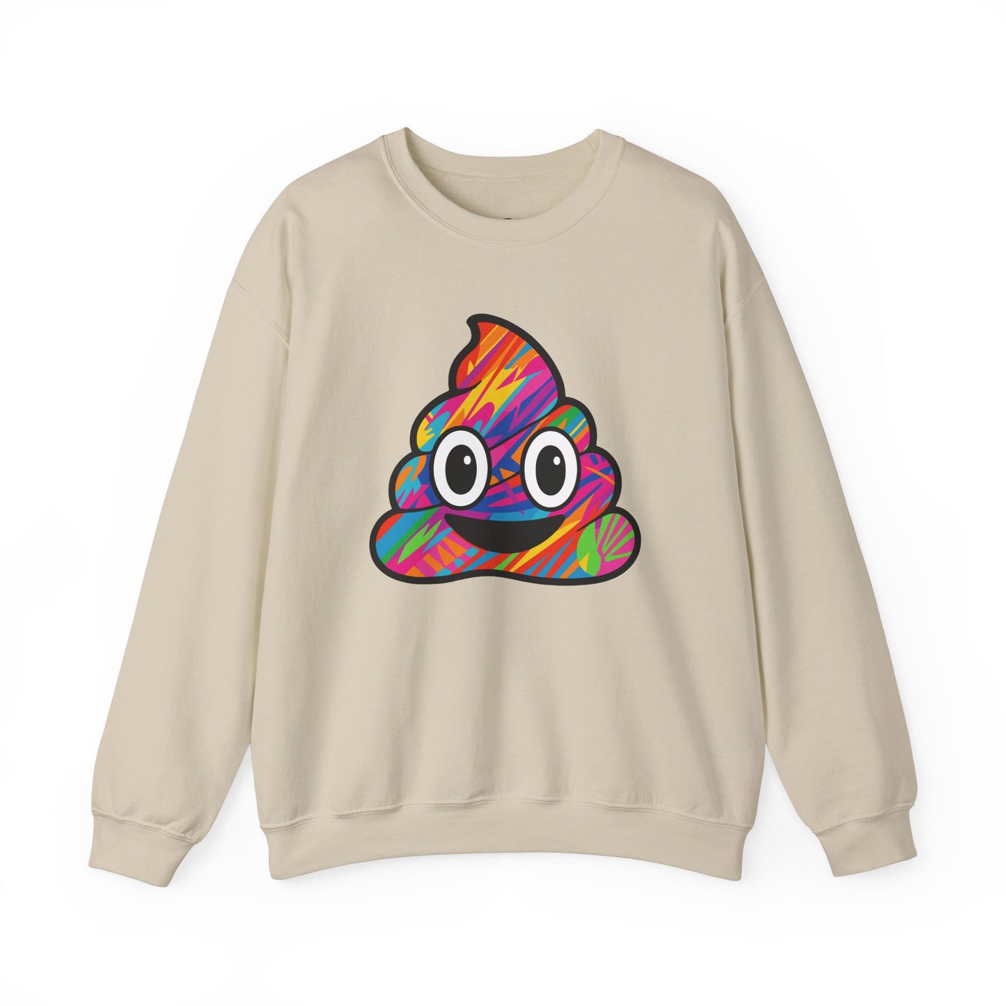 Colorful Emoji Crewneck Sweatshirt - Fun Unisex Design - Riff Raff Wear