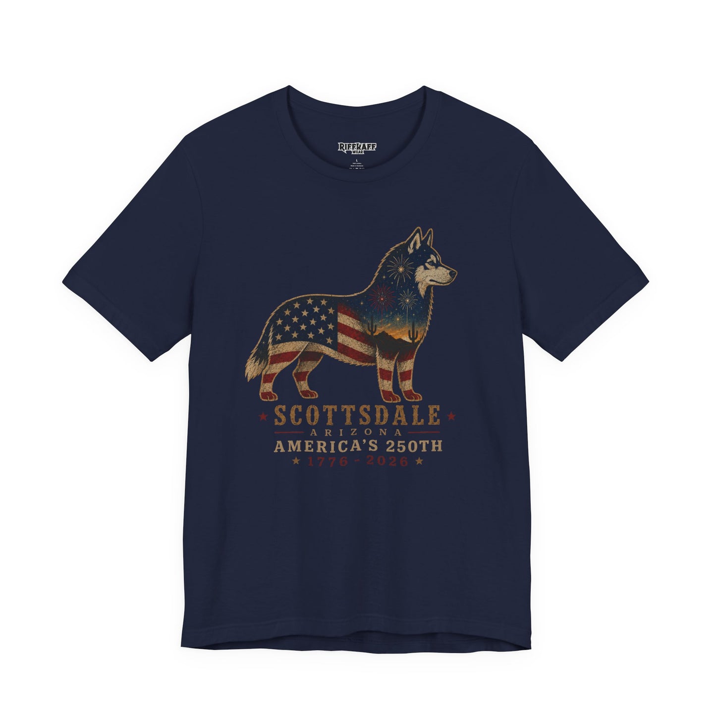 Freedom Crew T-Shirt – Patriotic Husky Flag Tee