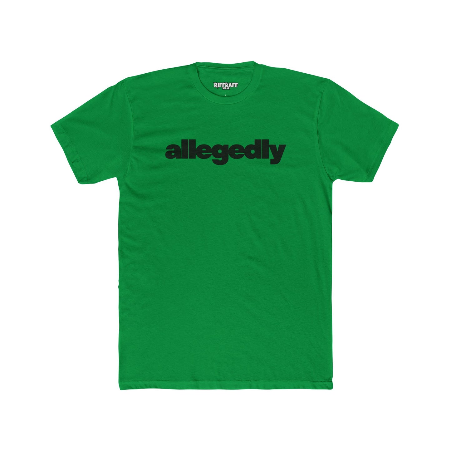 Casual Streetwear Tee - 'Allegedly' Unisex Cotton Crew - Riff Raff Wear