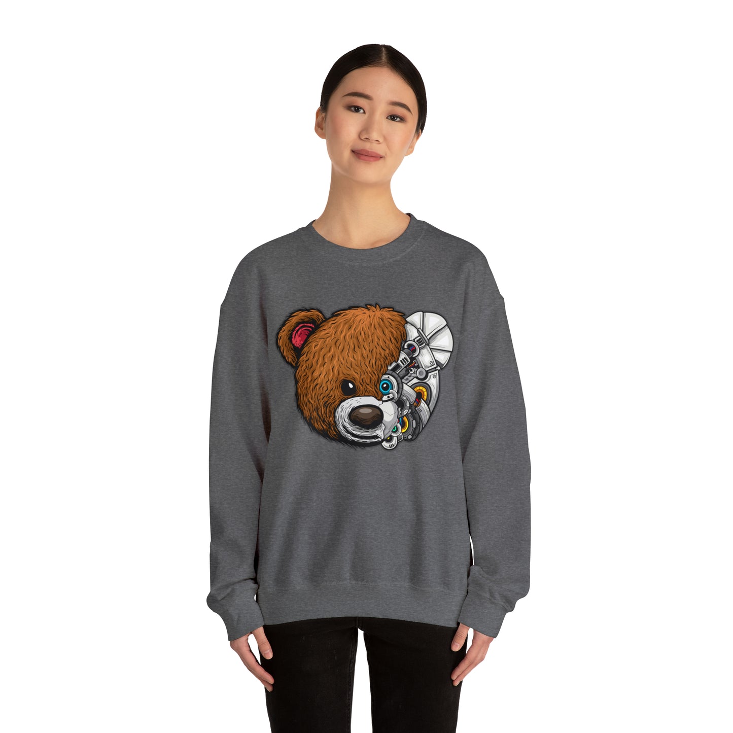 Riff Raff Wear Cyborg Bear Unisex Heavy Blend™ Crewneck Sweatshirt