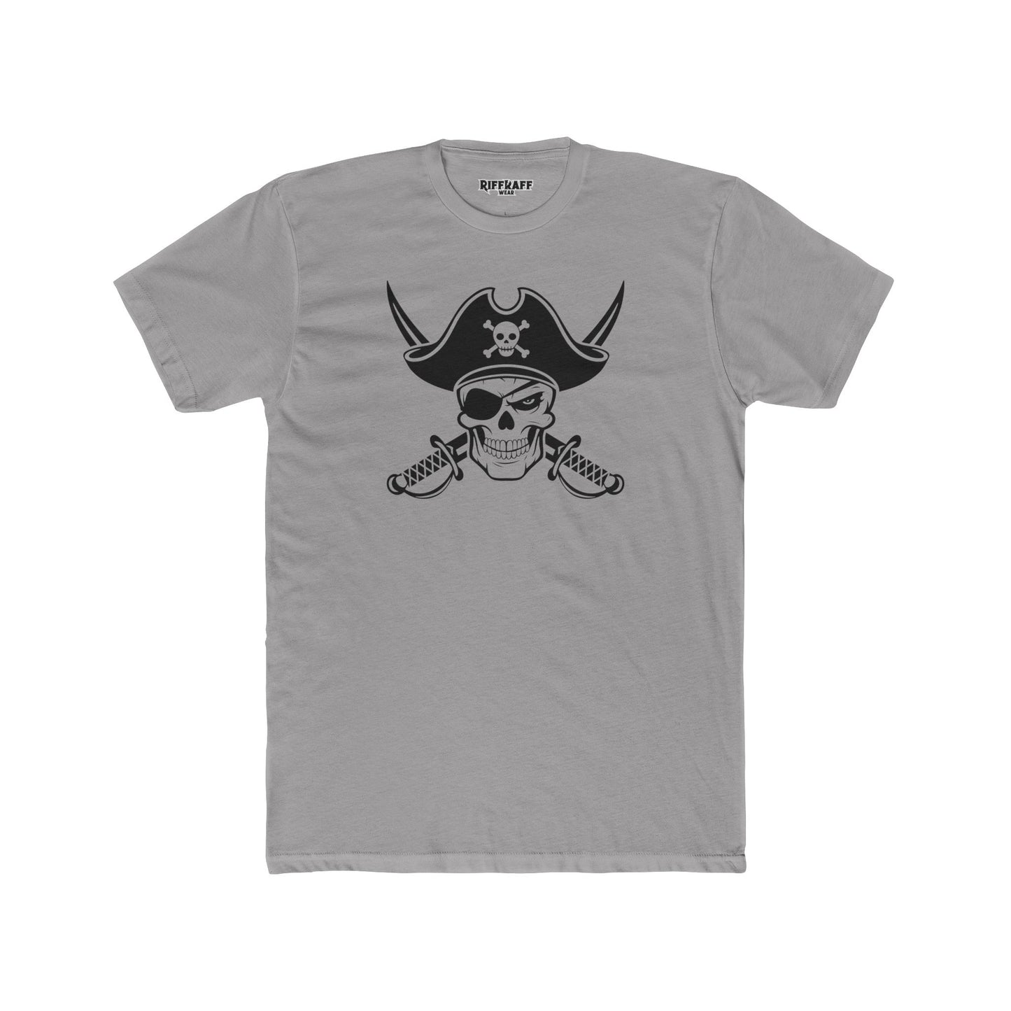 Pirate Skull Unisex Cotton Crew Tee - Perfect for Nautical Enthusiasts and Halloween - Riff Raff Wear