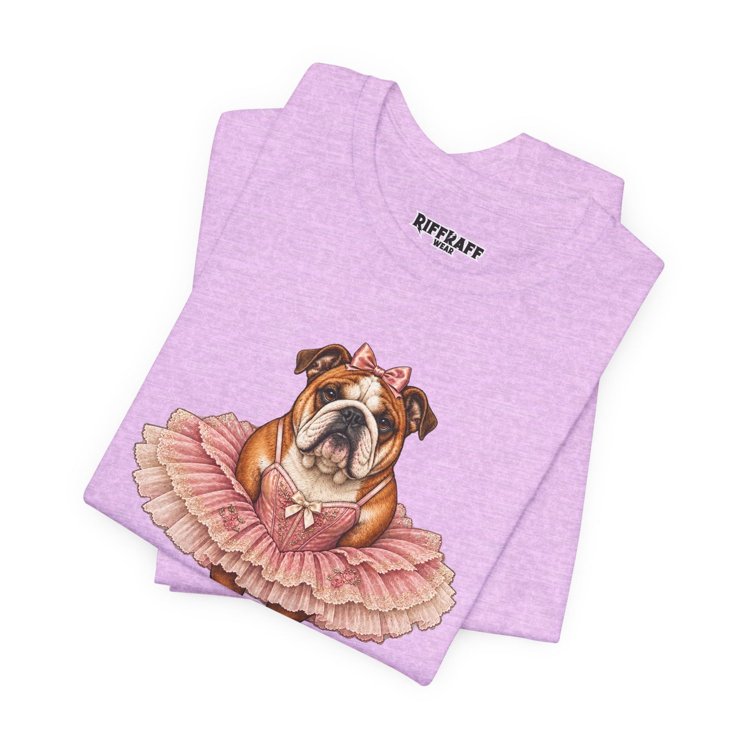 Bulldog Ballerina T-Shirt 'Torta' Cute Dog Graphic Tee
