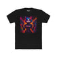 Futuristic Cat Warrior Unisex Cotton Crew Tee - Colorful for Animal Lovers - Riff Raff Wear