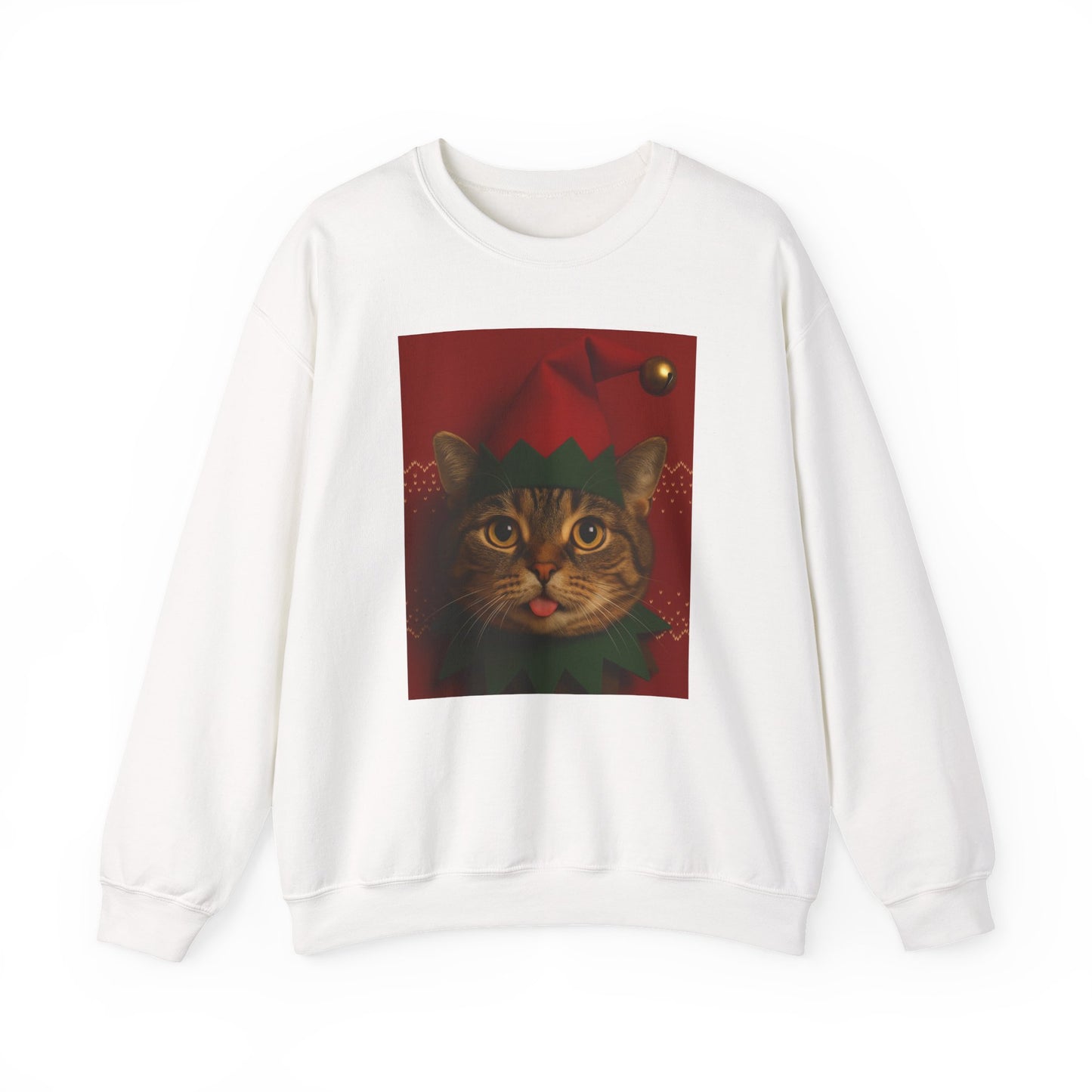 Cute Cat Christmas Sweatshirt, Holiday Sweater, Unisex Crewneck, Gift for Cat Lovers, Festive Apparel, Cozy Winter Wear - Riff Raff Wear