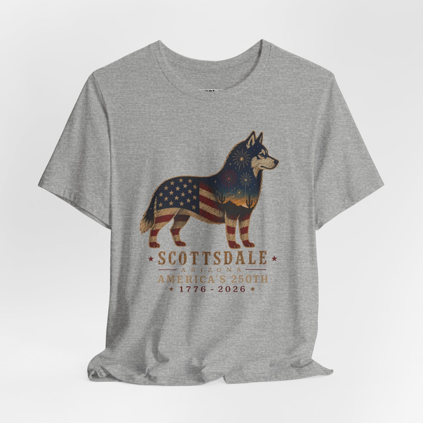 Freedom Crew T-Shirt – Patriotic Husky Flag Tee