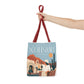 Scottsdale Arizona Vintage Travel Tote Bag — Old Town Desert Poster Design