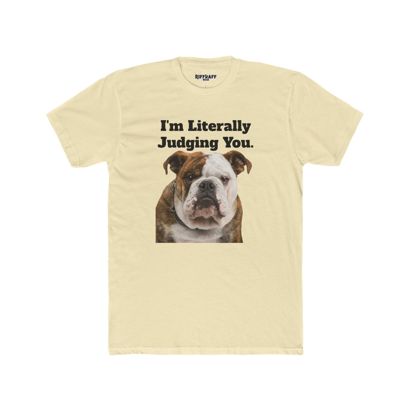 Funny Dog Judging You Unisex Cotton Crew Tee - Riff Raff Wear