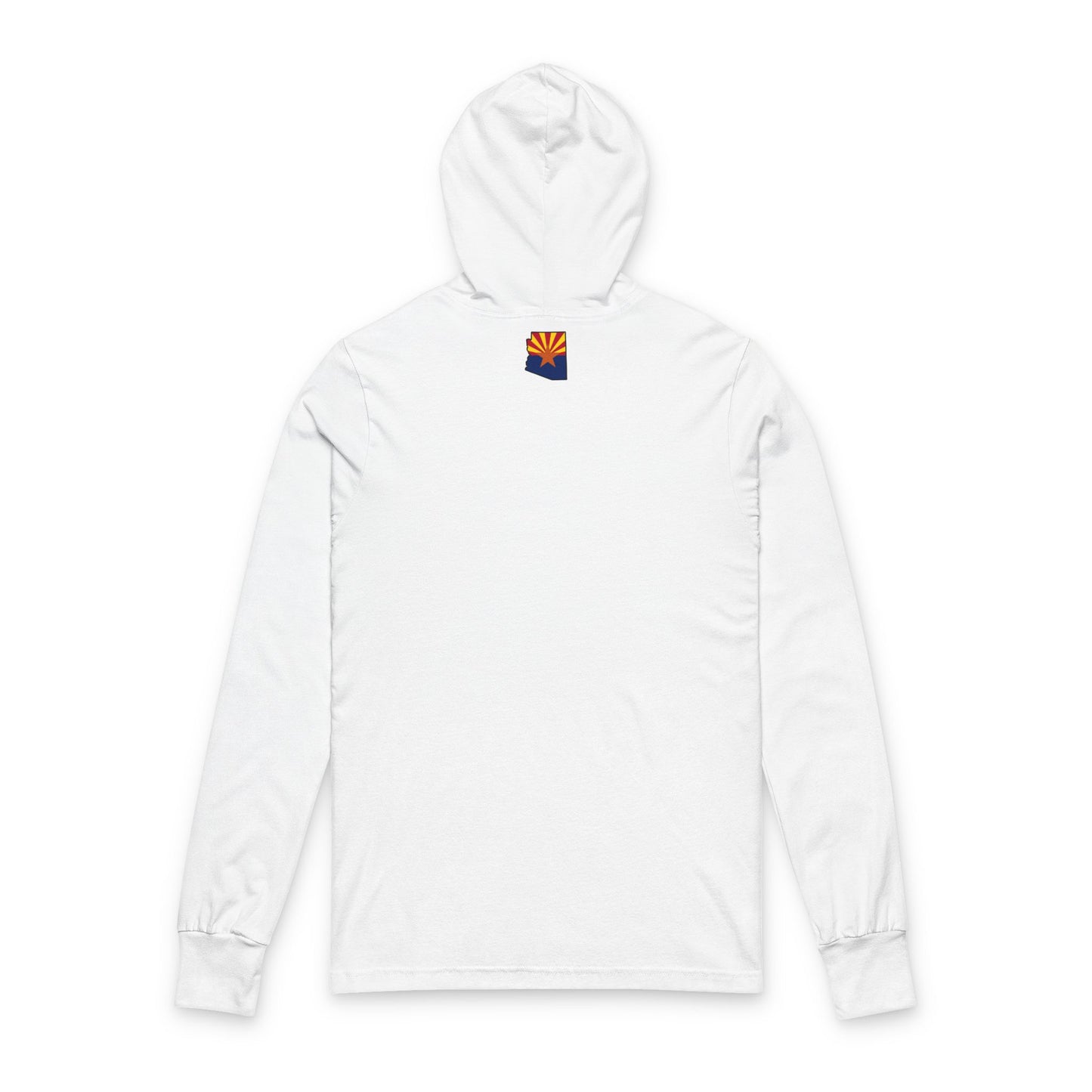 Hooded Long Sleeve Tee — Camelback Mountain Sunset Graphic