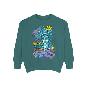 Statue of Liberty Graphic Unisex Sweatshirt - NYC Urban Style - Riff Raff Wear