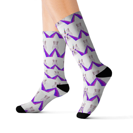 Riff Raff Wear Laser Cat Sublimation Socks