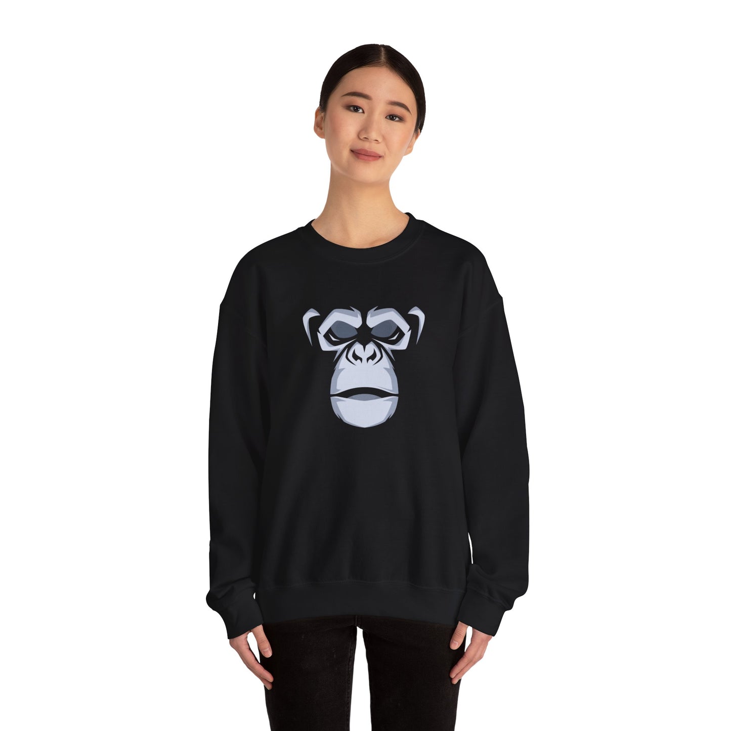 Riff Raff Wear Gorilla Face Unisex Heavy Blend™ Crewneck Sweatshirt