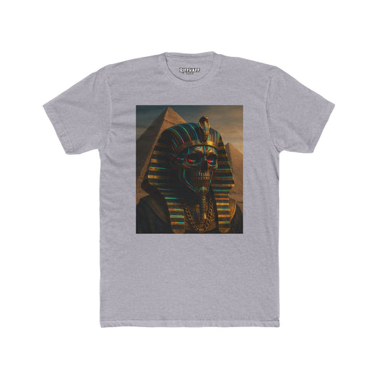 Vintage Pharaoh Graphic Tee, Unisex Cotton Crew Shirt, Egyptian Art  - Riff Raff Wear