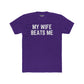 Funny Unisex Cotton Crew Tee - 'My Wife Beats Me' - Riff Raff Wear