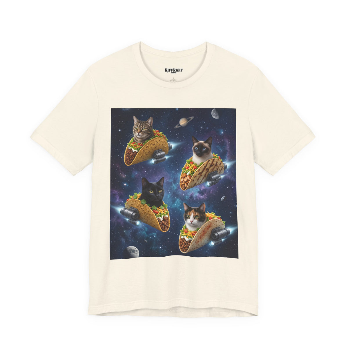Cat Taco Space Tee  Funny Cosmic Cats in Tacos T-Shirt