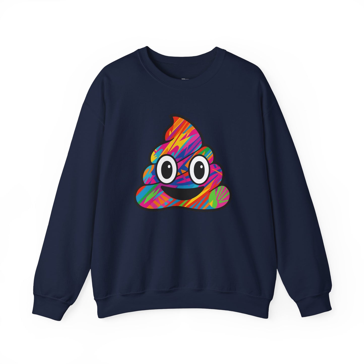 Colorful Emoji Crewneck Sweatshirt - Fun Unisex Design - Riff Raff Wear
