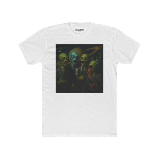 Alien Band Unisex Cotton Crew Tee - Unique Graphic T-Shirt for Music Lovers - Riff Raff Wear